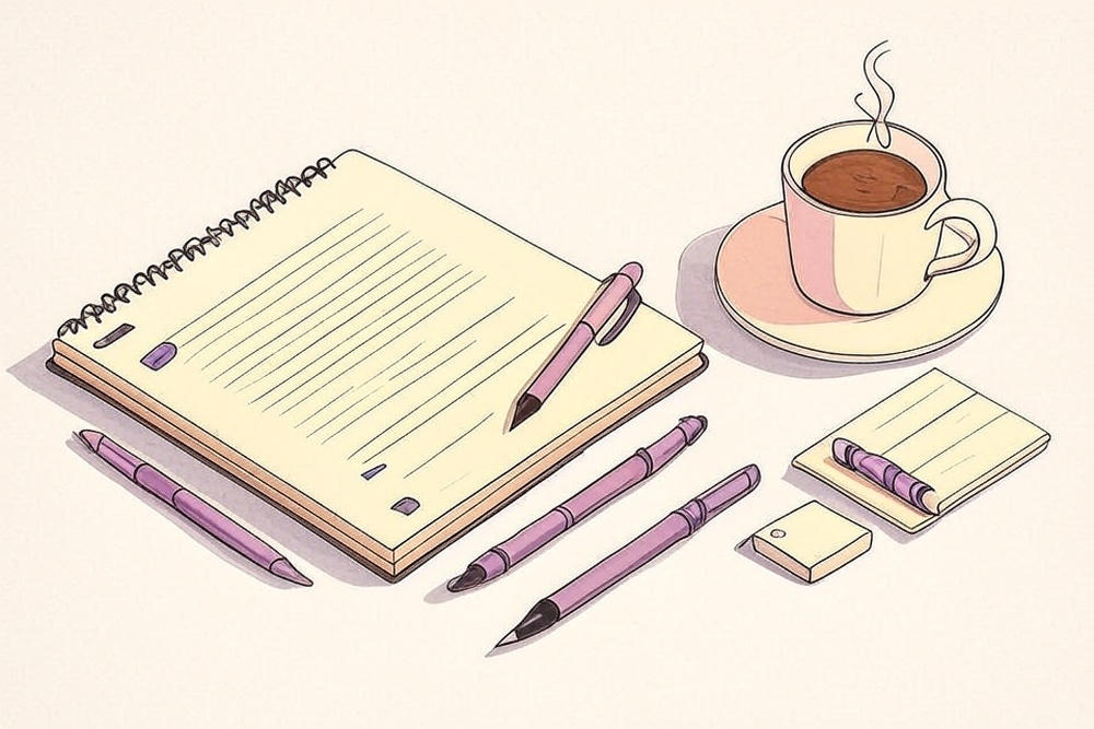 Notepad with pen - ready to capture your project ideas and requirements